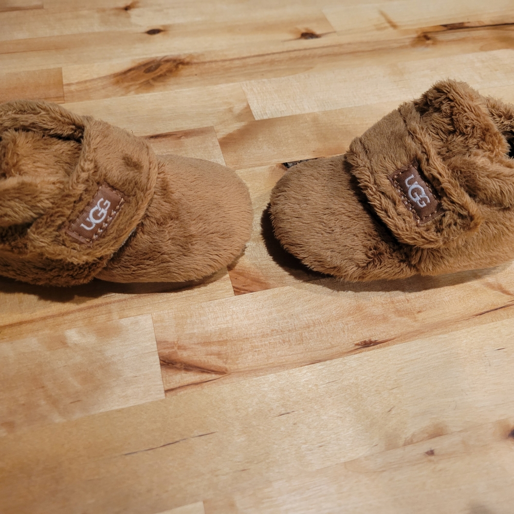 UGG Brown Fuzzy Baby Booties